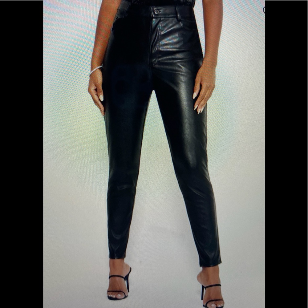 Bebe Faux Leather Pants Black 0